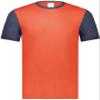 Youth Gameday Vintage Ringer Tee Orange Heather/Navy Heather L view 2