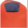 Youth Gameday Vintage Ringer Tee Orange Heather/Navy Heather L view 4
