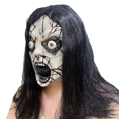 haozaikeji Halloween Scary Mask Creepy Clown Head Mask Horror Zombie Face Mask Gory Devil Death Ghost Mask Party Costume Headwear