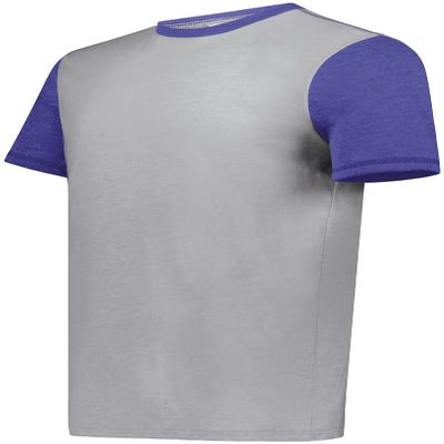Youth Gameday Vintage Ringer Tee Grey Heather/Purple Heather L