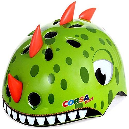 Youth Kids Bike Helmet, Adjustable and Multi-Sport for Child Boys and Girls, 3 Sizes for Kids Age 1-2-3-5-8-14 Years (Dinosaur, Medium)