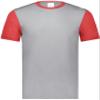 Youth Gameday Vintage Ringer Tee Grey Heather/Scarlet Heather XL view 2