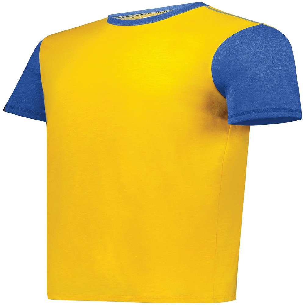 Youth Gameday Vintage Ringer Tee Gold Heather/Royal Heather S