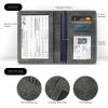 2 Pack Unisex Adult Faux Leather Passport Holder,Honeymoon Gifts,Travel Essentials-Rfid Blocking,White&Gray view 3