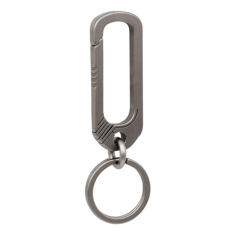Green Beret Tactical Titanium Belt Loop Keychain Heavy Duty Quick Release Spring Snap Link Hook with Key Rings EDC Keychain Clip Gifts for Him