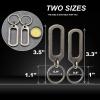 Green Beret Tactical Titanium Belt Loop Keychain Heavy Duty Quick Release Spring Snap Link Hook with Key Rings EDC Keychain Clip Gifts for Him view 3
