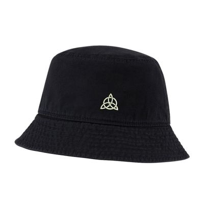 LexiuYibai Bucket Hat for Men Women Holy Trinity Celtic Knot Embroidered Washed Cotton Unisex Bucket Hats (Black,7 1/2)