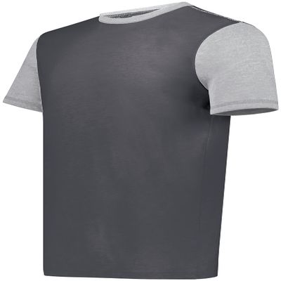 Youth Gameday Vintage Ringer Tee Carbon Heather/Grey Heather L