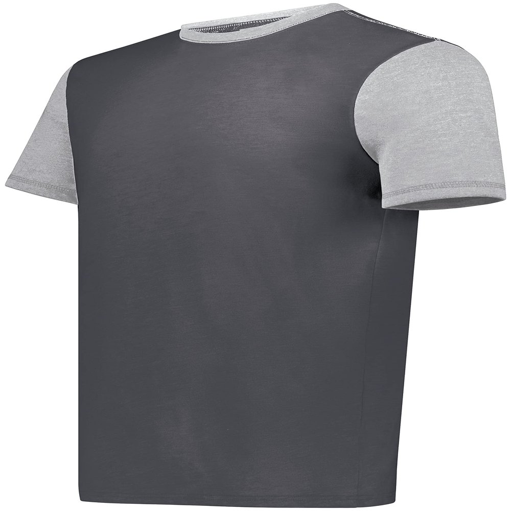 Youth Gameday Vintage Ringer Tee Carbon Heather/Grey Heather L