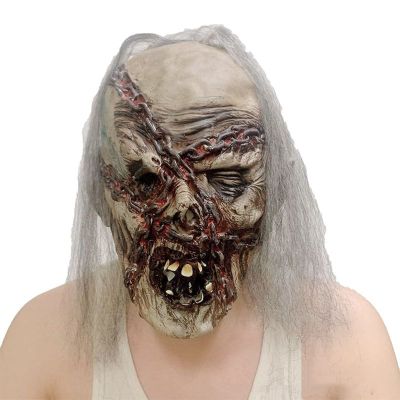 haozaikeji Halloween Scary Mask Creepy Clown Head Mask Horror Zombie Face Mask Gory Devil Death Ghost Mask Party Costume Headwear