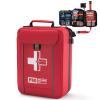First Aid Trauma Kit,Comprehensive First Aid Kit with Labelled Compartments, Molle System Emergency Kits for Cars, Home, Office, Backpacking, Camping, Traveling, and Cycling-265 Piece view 1