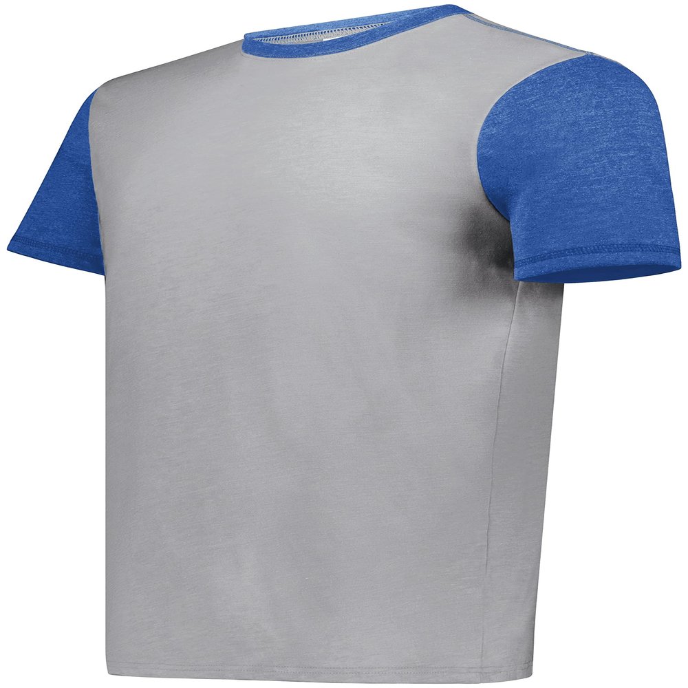 Youth Gameday Vintage Ringer Tee Grey Heather/Royal Heather S