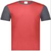 Youth Gameday Vintage Ringer Tee Scarlet Heather/Carbon Heather XL view 2