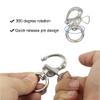 YWZHENYU 316 Stainless Steel Swivel Snap Shackles Marine Bail Shackles with Quick Release Pin for Boat, Dogleash, Bracelet, Camera of 5 Pcs (2.5 inch) view 4