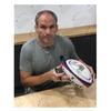 Exclusive Memorabilia Martin Johnson and Jonny Wilkinson Signed England Rugby Ball. Display Case view 2