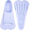 CAPAS Swim Training Fins Comfortable Silicone Lap Swimming Short Blade Floating Flippers with Mesh Bag for Adult Men Women Build Leg Strength view 1