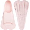 CAPAS Swim Training Fins Comfortable Silicone Lap Swimming Short Blade Floating Flippers with Mesh Bag for Adult Men Women Build Leg Strength view 1