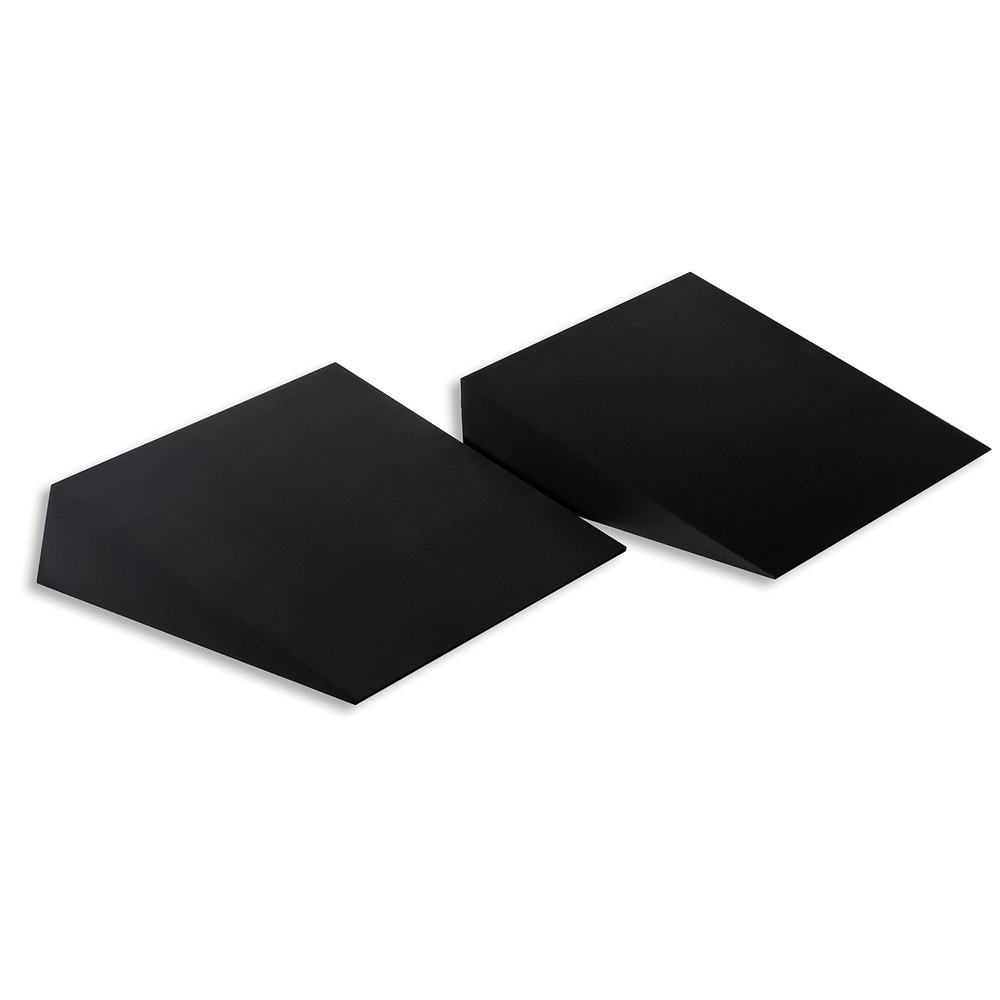 13" Foam Incline Stretch Wedge - Set of 2 - by Trademark Innovations (Black)