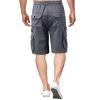 QWENTMTNTY Men's Stretch Twill Cargo Shorts Relaxed Fit Embroidered Flat-Front Shorts Casual Summer 9" Outdoor Work Shorts view 3