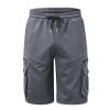 QWENTMTNTY Men's Stretch Twill Cargo Shorts Relaxed Fit Embroidered Flat-Front Shorts Casual Summer 9" Outdoor Work Shorts view 4