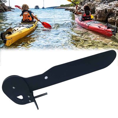 DYK&NX Aluminium Alloy Kayak Rudder, Foot Direction Control Tackle, Lightweight Canoe Boat Tail, for Kayaks, Fishing Boats, Watercraft