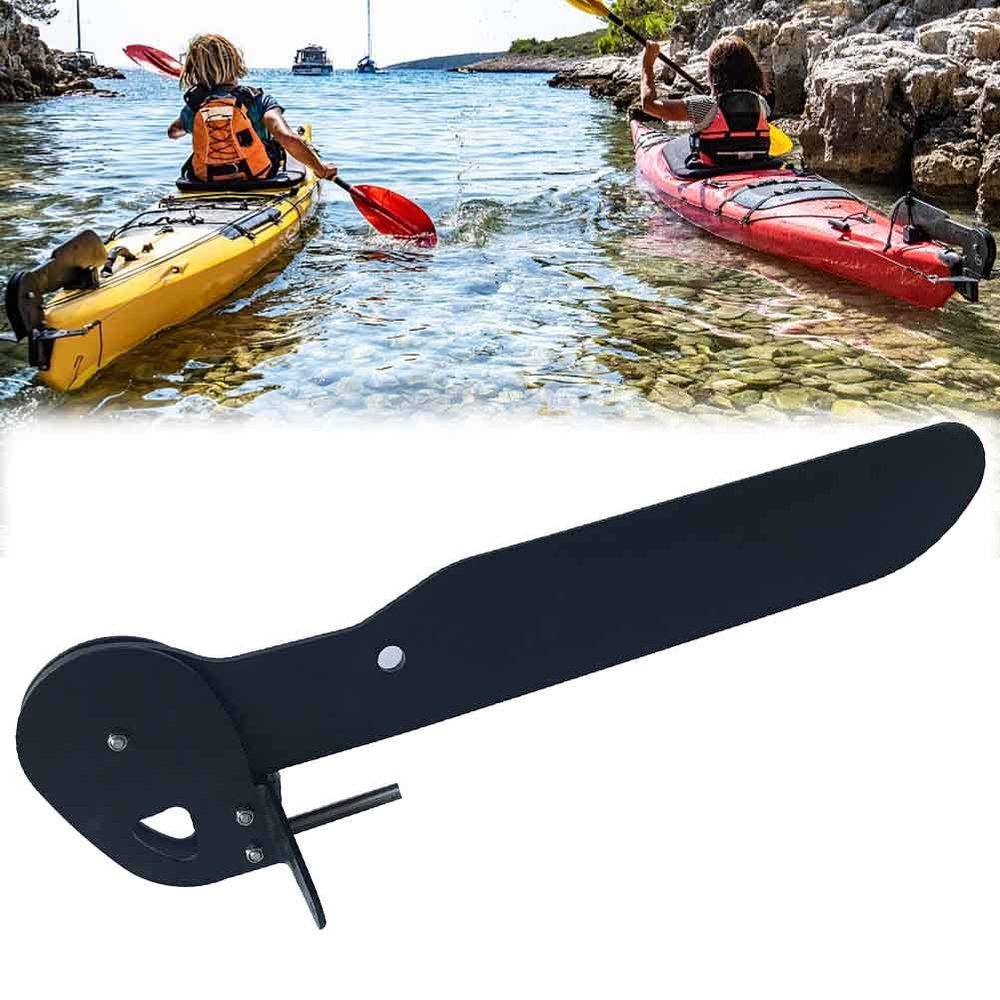DYK&NX Aluminium Alloy Kayak Rudder, Foot Direction Control Tackle, Lightweight Canoe Boat Tail, for Kayaks, Fishing Boats, Watercraft