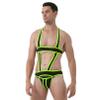 Linjinx Men's Underwear Jockstrap Bulge Pouch Jumpsuits One-Piece Catsuit Lingerie Gay Bodysuits Green X-Large view 4