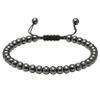 Amazing Gemstone Hematite Anklet Ankle Bracelet for Women - Adjustable Stone Anklets for Everyday Wear, Elegant Gift Jewelry for Mom, Sister or Friend view 1