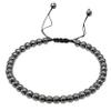 Amazing Gemstone Hematite Anklet Ankle Bracelet for Women - Adjustable Stone Anklets for Everyday Wear, Elegant Gift Jewelry for Mom, Sister or Friend view 2