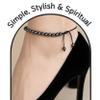 Amazing Gemstone Hematite Anklet Ankle Bracelet for Women - Adjustable Stone Anklets for Everyday Wear, Elegant Gift Jewelry for Mom, Sister or Friend view 4