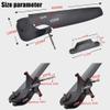 DYK&NX Kayak Rudder Control Sailing, Aluminium Alloy Canoe Rudder, Lightweight Canoe Boat Tail, Foot Direction Control Tackle Kit, for Kayaks, Fishing Boats, Watercraft (Color : 80MM) view 2