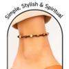 Amazing Gemstone Mookaite Anklet Ankle Bracelets for Women - Waterproof Beaded Healing Crystal Anklets, Plus Size Chakra Gemstone Bead Anklet (Stretchy Adjustable - Hand Knotted) view 4