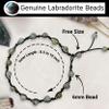 Labradorite Anklet Ankle Bracelets for Women, Adjustable Knotted view 3