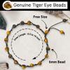 Amazing Gemstone Tigers Eye Anklet Ankle Bracelets for Women - Waterproof Beaded Healing Crystal Anklets, Plus Size Chakra Gemstone Bead Anklet (Stretchy Adjustable - Hand Knotted) view 3