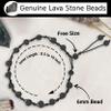 Amazing Gemstone Lava Stone Anklet Ankle Bracelets for Women - Waterproof Beaded Healing Crystal Anklets, Plus Size Chakra Gemstone Bead Anklet (Stretchy Adjustable - Hand Knotted) view 3