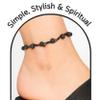 Amazing Gemstone Lava Stone Anklet Ankle Bracelets for Women - Waterproof Beaded Healing Crystal Anklets, Plus Size Chakra Gemstone Bead Anklet (Stretchy Adjustable - Hand Knotted) view 4