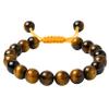 Amazing Gemstone Tiger Eye Bracelet for Women Men's Gifts - Protection Healing Crystal Bracelet - 8mm Gemstone Beaded Adjustable Bracelet view 1