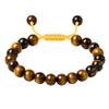 Amazing Gemstone Tiger Eye Bracelet for Women Men's Gifts - Protection Healing Crystal Bracelet - 8mm Gemstone Beaded Adjustable Bracelet view 2