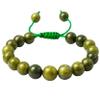 Amazing Gemstone Jade Bracelet, Gifts For Men & Women - Green Jade Protection Healing Crystal Bracelet - 8mm Gemstone Beaded Adjustable Bracelet, Pulseras Para Hombres Mujer Stocking Stuffers view 1