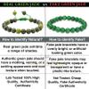 Amazing Gemstone Jade Bracelet, Gifts For Men & Women - Green Jade Protection Healing Crystal Bracelet - 8mm Gemstone Beaded Adjustable Bracelet, Pulseras Para Hombres Mujer Stocking Stuffers view 3