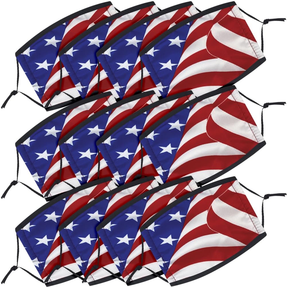 Rhode Island Novelty Patriotic FACE MASK Adult Size