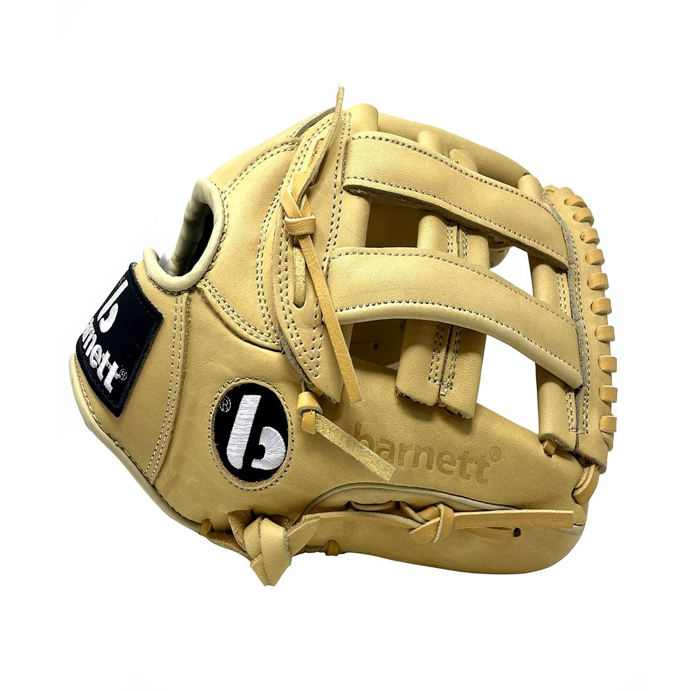 FL-117 RH Baseball and Softball Glove, Leather, Infield/Fastpitch 11.7", Beige (RH - Left Hand Throw)