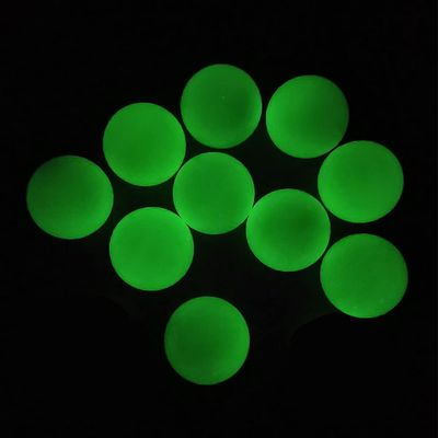 Aolowewin 10x Glow in The Dark Golf Balls, Fluorescent Luminous Balls, Night Practice Golf Ball, Inner no LED, Light Up for 20-30 Minutes, Recharge by UV Flashlight (10)