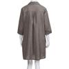 Casual Dress for Women Loose Solid Color Button Shirt Dress Plus Size 3/4 Sleeve Pocket Dresses XL-5XL view 4