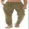Men's Lightweight Quick Dry Hiking Running Pants Outdoor Sports Breathable Zipper Pockets Athletic Work Pants Khaki M view 2