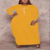 AIIYYQB Women's Casual Loose Plus Size Maxi Dress Faith Print Long Sleeve Baggy Long T-Shirt Tunic Dress with Pockets view 4