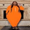 AIIYYQB Women's Casual Loose Plus Size Maxi Dress Faith Print Long Sleeve Baggy Summer Long T-Shirt Tunic Dress with Pockets view 3