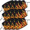 Rhode Island Novelty Flame Face Mask Adult Size view 1