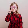 Black & Pink Internet Famous Metallic Printed Glasses - Standard Size - Adorable & Fun Design Perfect For Celebrations, Gatherings, and Social Media Moments - Pack Of 8 view 3