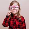 Black & Pink Internet Famous Metallic Printed Glasses - Standard Size - Adorable & Fun Design Perfect For Celebrations, Gatherings, and Social Media Moments - Pack Of 8 view 4